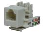 Imagem de Conector Fêmea RJ11 CAT3 6x4 Hikari - Conjunto 10 Peças