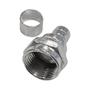 Imagem de Conector Fio Coaxial Interneed Rg59 Com Anel Pacote Com 100 Pecas