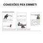 Imagem de Conector Fixa Fêmea PEX Água 25X1"Kit c/ 2-Emmeti