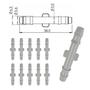 Imagem de Conector I Emenda Mangueira Para Brisa ou Combustível 10 Unidades