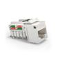 Imagem de Conector JACK Femea RJ45 CAT.5E T568A/B Branco 35050423