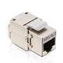 Imagem de Conector Keystone RJ45 da Cat6A,blindado, interface de rede