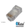 Imagem de Conector Modular Plug Macho RJ45 Patch Cord Metálico 100 Unidades