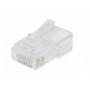 Imagem de Conector Modular Rj45 (So Plug Jack)  605 - Kit C/20