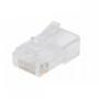 Imagem de Conector Modular Rj45 (So Plug Jack) 605 - Kit C/20