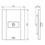 Imagem de Conector P/Antena C/ Pl Horiz Mill Mec