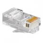 Imagem de Conector P/Computador Modular Rj45 . / Kit C/ 100 Unidades