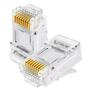 Imagem de Conector para cabo de rede rj45 pacote com 10 unidades