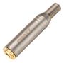 Imagem de Conector Plug P2 Fêmea Stereo Com Mola Prata E Dourado Pratt
