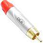 Imagem de Conector Plug RCA Bucha Vermelha 6mm Datalink