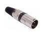 Imagem de Conector Plug Xlr Macho 3 Encaixe Microfone Dmx Niquelado