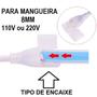 Imagem de Conector Rabicho Plug para Fita LED 8mm Kit 5 Unidades Tomada Fonte Casa Loja Gesso Sanca Teto Rebaixado Perfil Iluminaçao Decoraçao