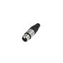 Imagem de Conector Rean RC3F XLR Femea Linha 3 POLOS Nickel