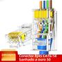 Imagem de Conector RJ45 Ampcom Cat6 Cat5e - Banhado a Ouro - 8P8C