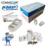 Imagem de Conector Rj45 Cat-5E Amp Commscope - 100 Peças