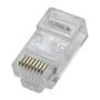 Imagem de Conector RJ45 Cat5e de Passagem Ez Crimp Crimpagem Fácil Pier Telecom Pote com 100 Unidades