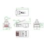 Imagem de Conector RJ45 CAT5E Macho Pacote com 50 unidades Nexans - RJ-N000.500