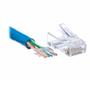 Imagem de Conector Rj45 Cat6 Com Guia de Cabo  Pacote C/100 Peças