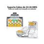 Imagem de Conector RJ45 Cat6 Fortrek pacote com 100un