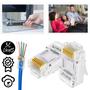 Imagem de Conector Rj45 Cat6 Intelbras Conex 1000 Pacote Com 50 Un
