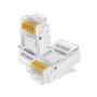 Imagem de Conector Rj45 Cat6 Macho Rede Lan Ethernet 8x8 Plug Kit 10 Unidades