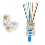 Imagem de Conector Rj45 Cat6 Tipo  EZ Passagem  Pacote C/50 Un