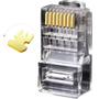 Imagem de Conector Rj45 Cat6 Tipo  EZ Passagem  Pacote C/50 Un