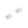 Imagem de Conector RJ45 Transparente Cat.5e U/UTP - Kit 2 Unidades