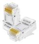 Imagem de Conector Rj45 Vazado Cat5e - Exbom - Pacote C/ 100 Unidades