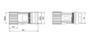 Imagem de Conector Servo Encoder M23 12 Pinos Macho IP67