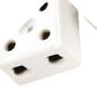Imagem de Conector Sindal Porcelana 10Mm Bifas 3602 - Kit C/12 Unidades
