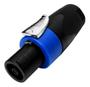 Imagem de Conector Speakon Macho 4 Vias Classe A Resistente Com Trava