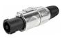 Imagem de Conector Speakon Macho Linha 4 Polos Metal Com Trava Mxt Profissional