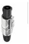 Imagem de Conector Speakon Macho Linha 4 Polos Metal Com Trava Mxt Profissional