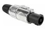 Imagem de Conector Speakon Macho Linha 4 Polos Metal Com Trava Mxt Profissional