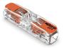 Imagem de Conector Terminal Wago Inline Original - 2 Pólos 221-2411 Para Cabos e Fios - Até 4mm