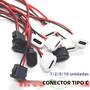 Imagem de Conector USB Tipo C à Prova d'Água - Soquete Fêmea (1 a 10 Peças) com Fio