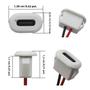 Imagem de Conector USB Tipo C à Prova d'Água - Soquete Fêmea (1 a 10 Peças) com Fio