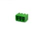 Imagem de Conector Verde Multipolar STLZ1550.03GV Macho 180º (Vertical) de 3 Vias Com as Laterais Fechadas - Passo 3,81mm - Phoenix Mecano