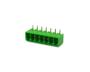 Imagem de Conector Verde Multipolar STLZ1550.07GH Macho 90º (Horizontal) de 7 Vias Com as Laterais Fechadas - Passo 3,81mm - Phoenix Mecano