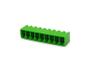 Imagem de Conector Verde Multipolar STLZ1550.09GV Macho 180º (Vertical) de 9 Vias Com as Laterais Fechadas - Passo 3,81mm - Phoenix Mecano