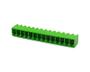 Imagem de Conector Verde Multipolar STLZ1550.16GH Macho 90º (Horizontal) de 16 Vias Com as Laterais Fechadas - Passo 3,81mm - Phoenix Mecano