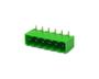 Imagem de Conector Verde Multipolar STLZ950.06V Macho 180º (Vertical) de 6 Vias Com as Laterais Fechadas - Passo 5,08mm - Phoenix Mecano