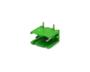 Imagem de Conector Verde Multipolar STLZ960.02H Macho 90º (Horizontal) de 2 Vias com as Laterais Abertas - Passo 7,62mm - Phoenix Mecano