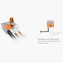 Imagem de Conector Wago Emenda 3 Fios Mod. 221-413 Wago - Kit com 2 Un