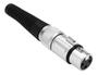 Imagem de Conector Xlr Canon Femea Q-11 Niquelado Csr