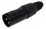 Imagem de Conector Xlr Canon Macho Preto Q-14Bk Csr