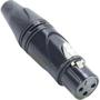 Imagem de Conector XLR(F) 3 Pólos Datalink Preto - PCT / 10