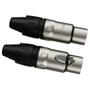 Imagem de Conector Xlr Femea Wc 1003 Fl Bk Ni 3p Cabo Wireconex 05 Unidades