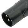 Imagem de Conector XLR Macho 3 Pólos BK - CS207  Conexão Profissional e Alta Performance!